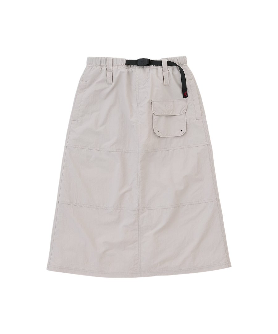 Gramicci Nylon Utility Skirt Ecru lightweight water-resistant skirt product view