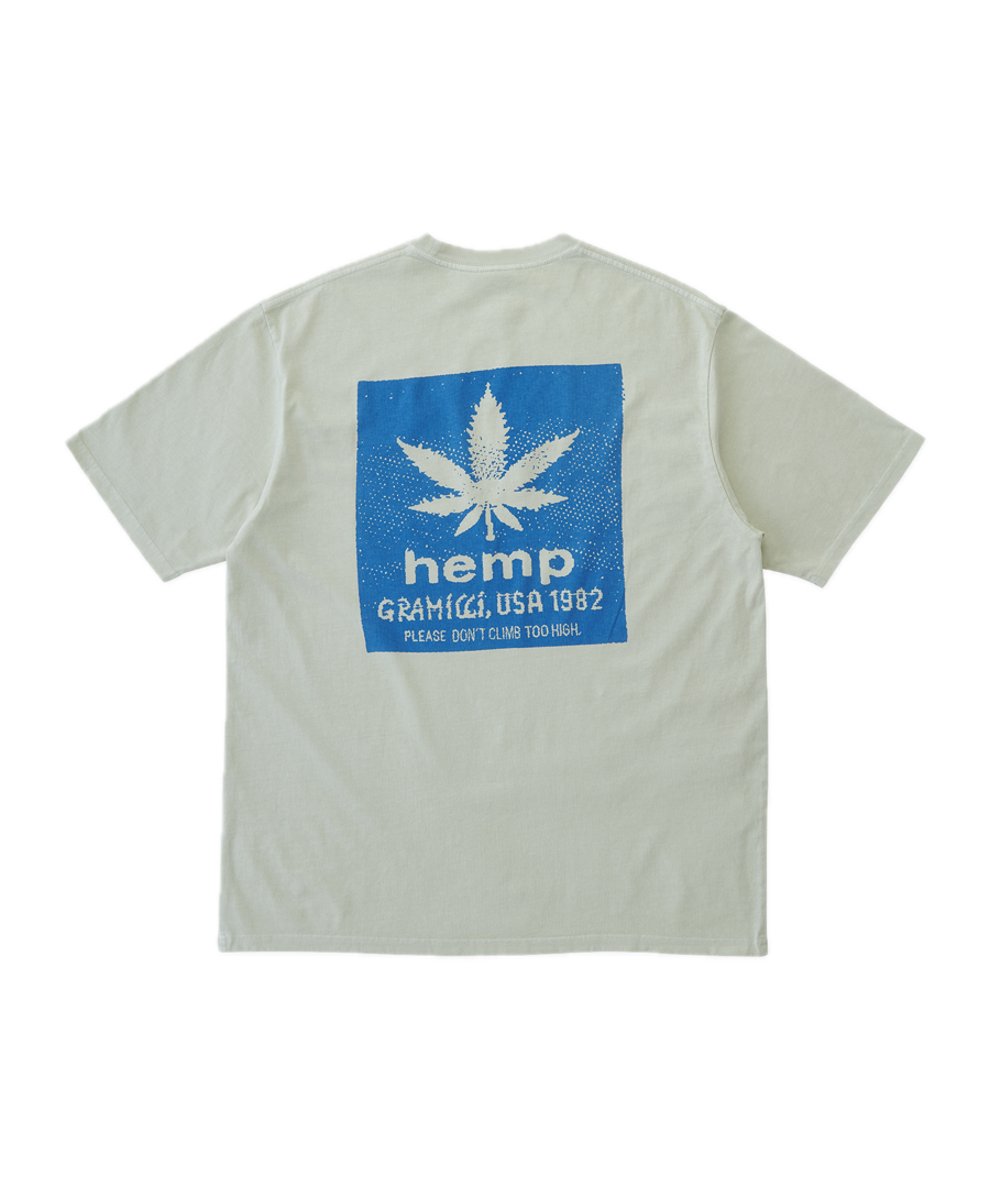 Hemp Tee Natural Pigment eco cotton graphic t-shirt front view relaxed fit streetwear