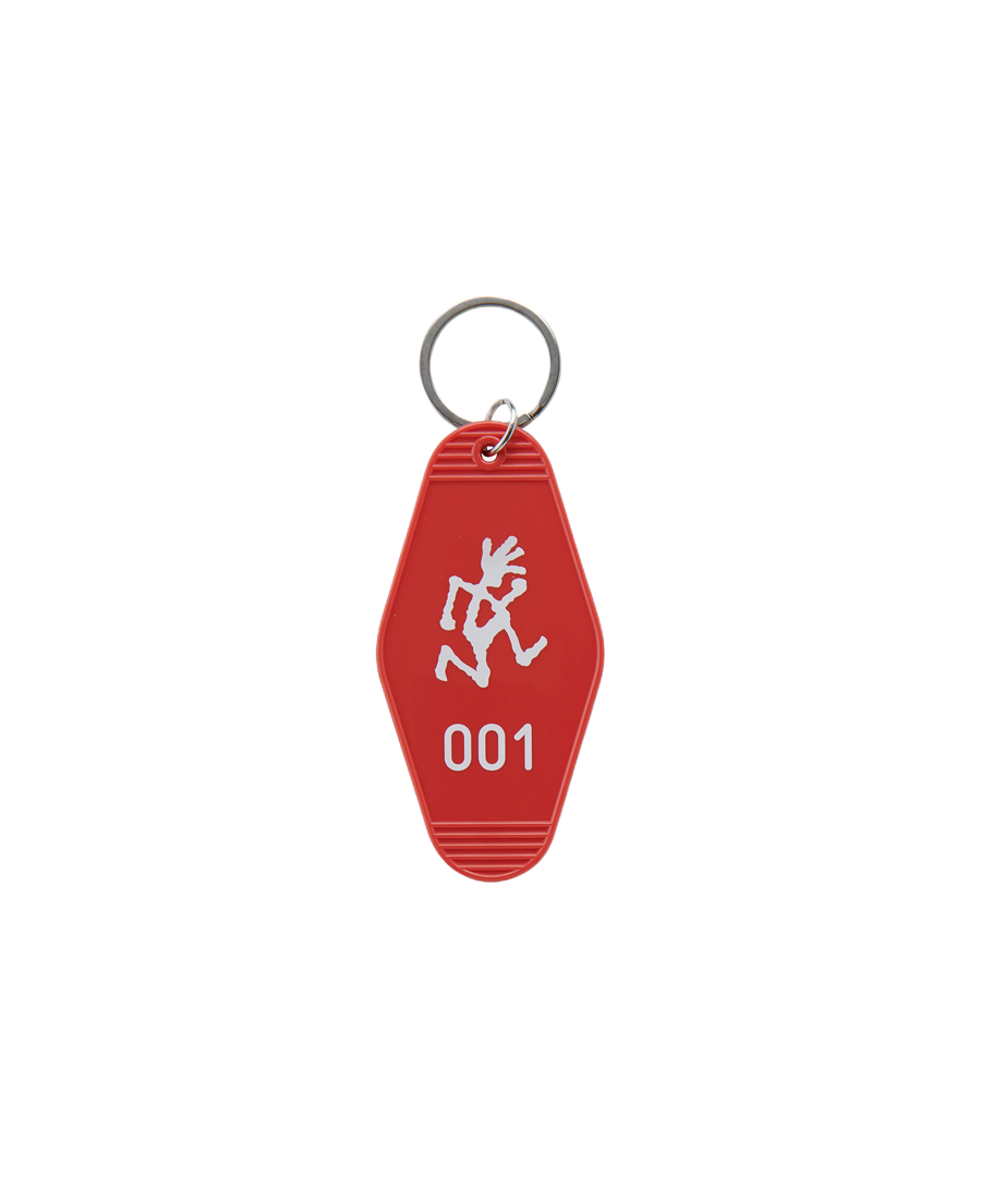 Hotel Keychain Red vintage motel style keychain durable key holder