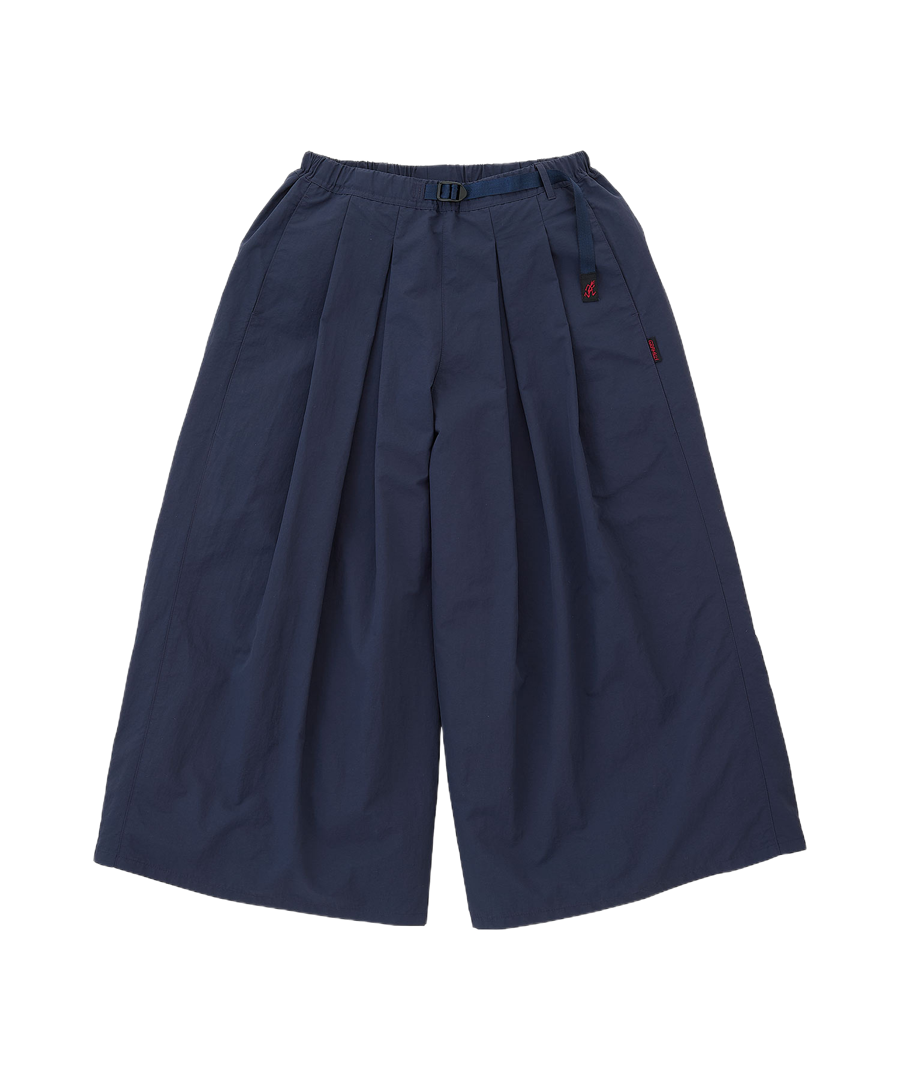 Nylon Flare Pant British Navy wide-leg nylon outdoor pants relaxed fit