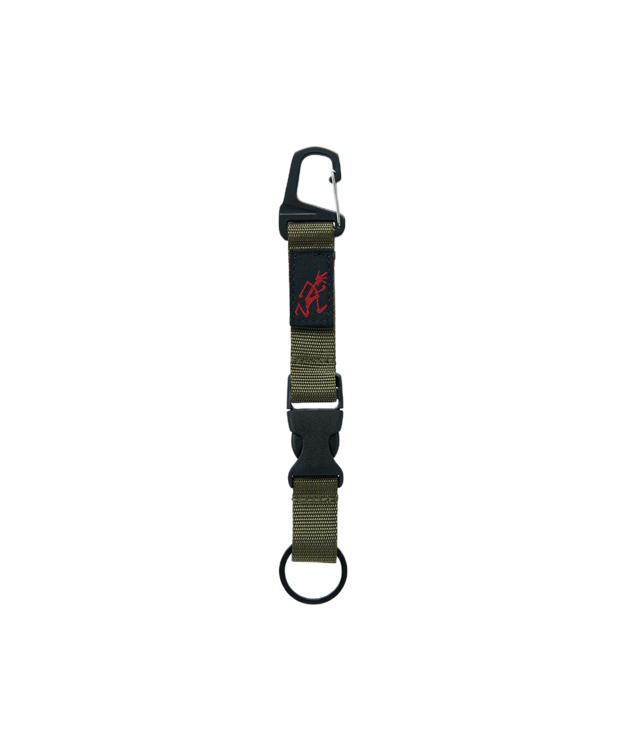Webbing Key Holder D.Olive nylon keychain carabiner outdoor accessory
