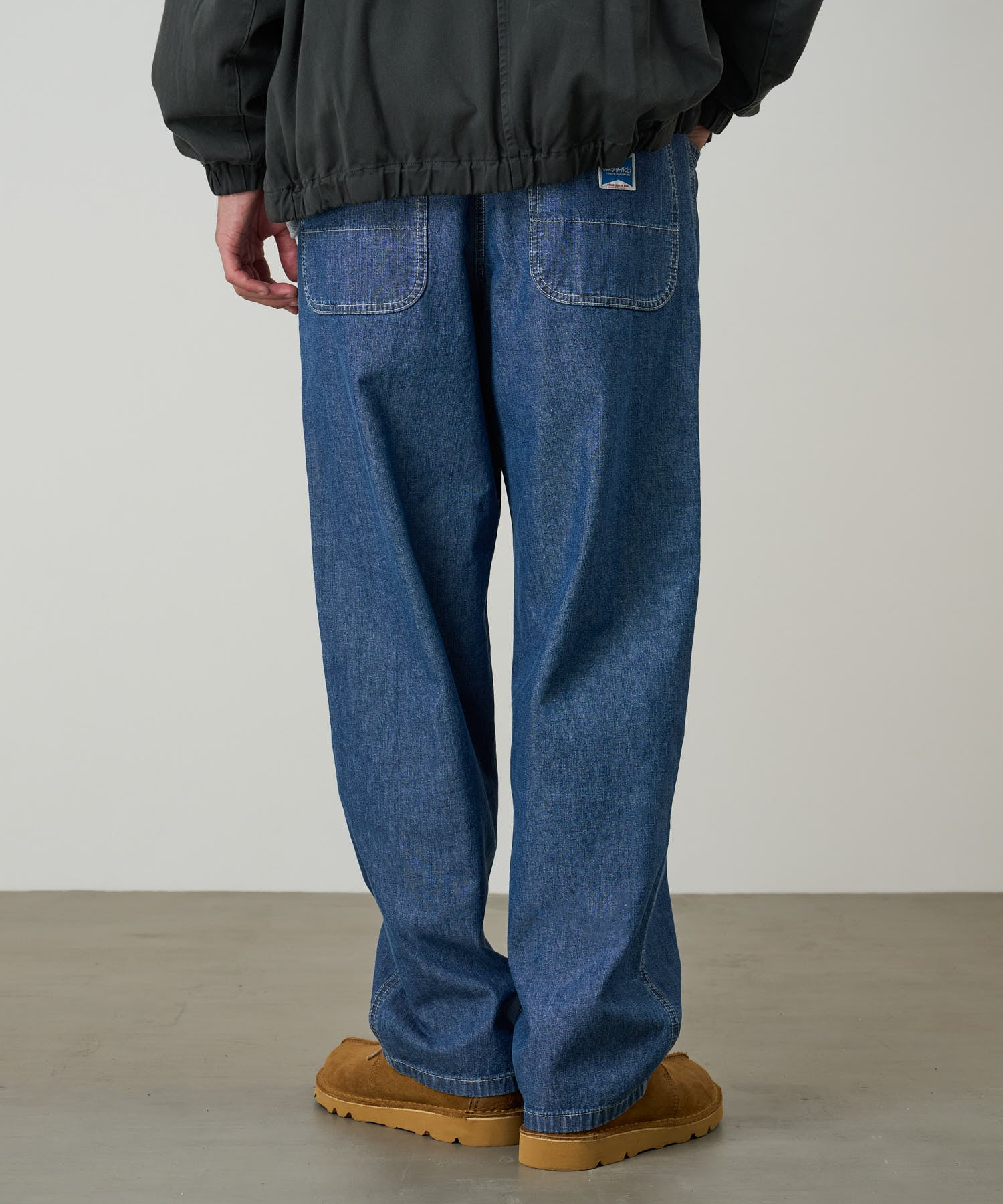 Japanese Chambray Double Knee - Blue | Durable & Stylish Work