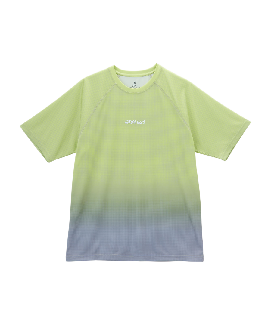 UPF Shield Short Sleeve Top Yellow Gradient – lightweight UV protection activewear for summer