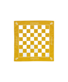 Checkers Bandana Yellow Orange cotton versatile outdoor bandana