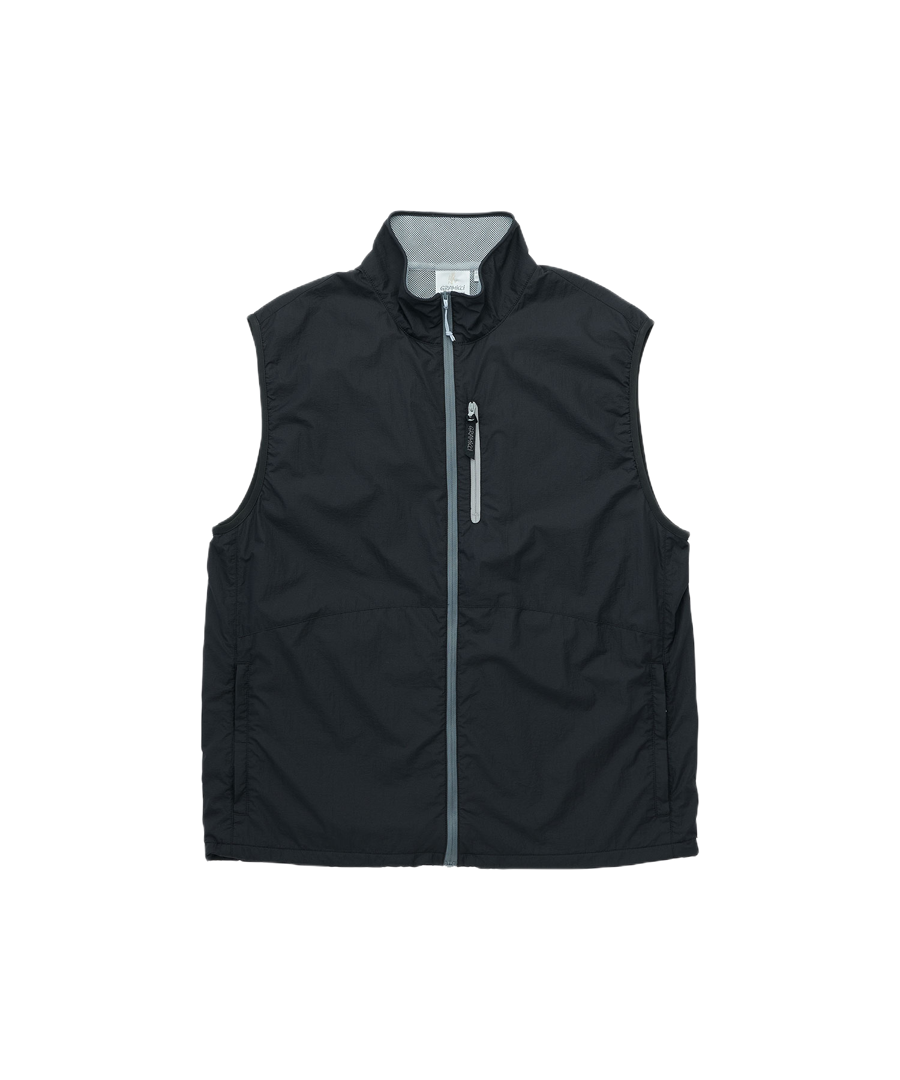 Flyweight Vest Black lightweight outdoor vest nylon zip pockets