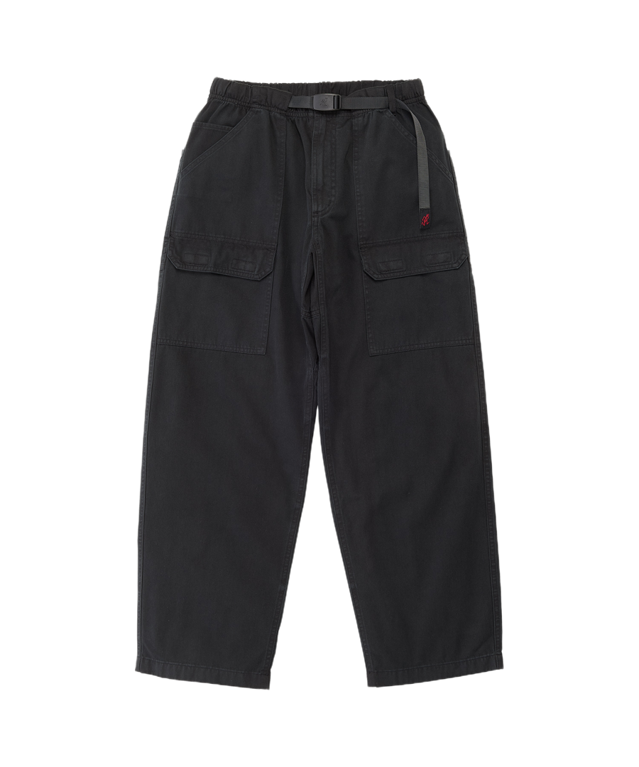Gramicci EQT Pant Black front view 11oz cotton denim relaxed fit