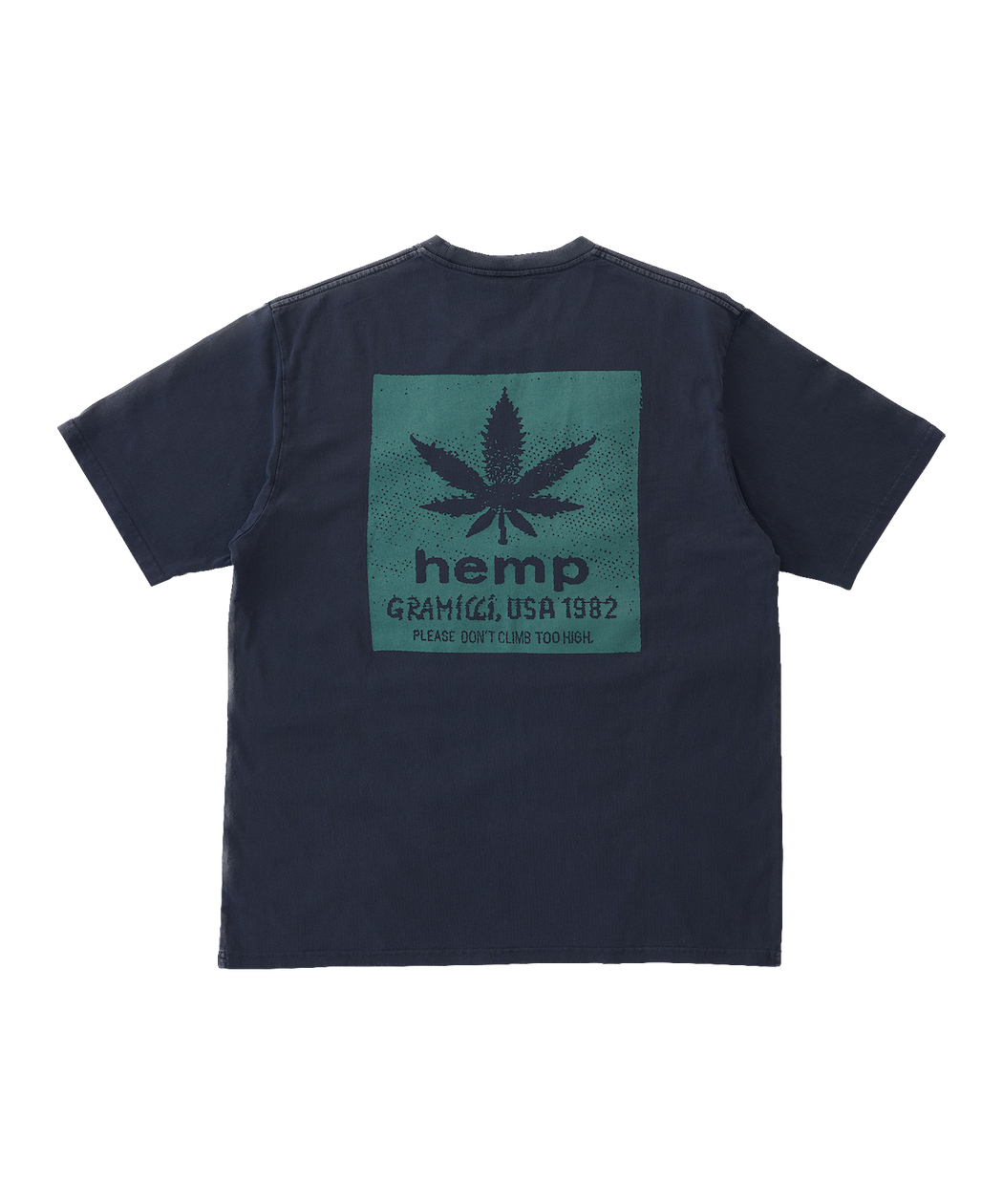 Gramicci Hemp Tee Navy Pigment Front View