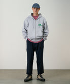 Gramicci Loose Tapered Pant Double Navy front view relaxed fit cotton twill