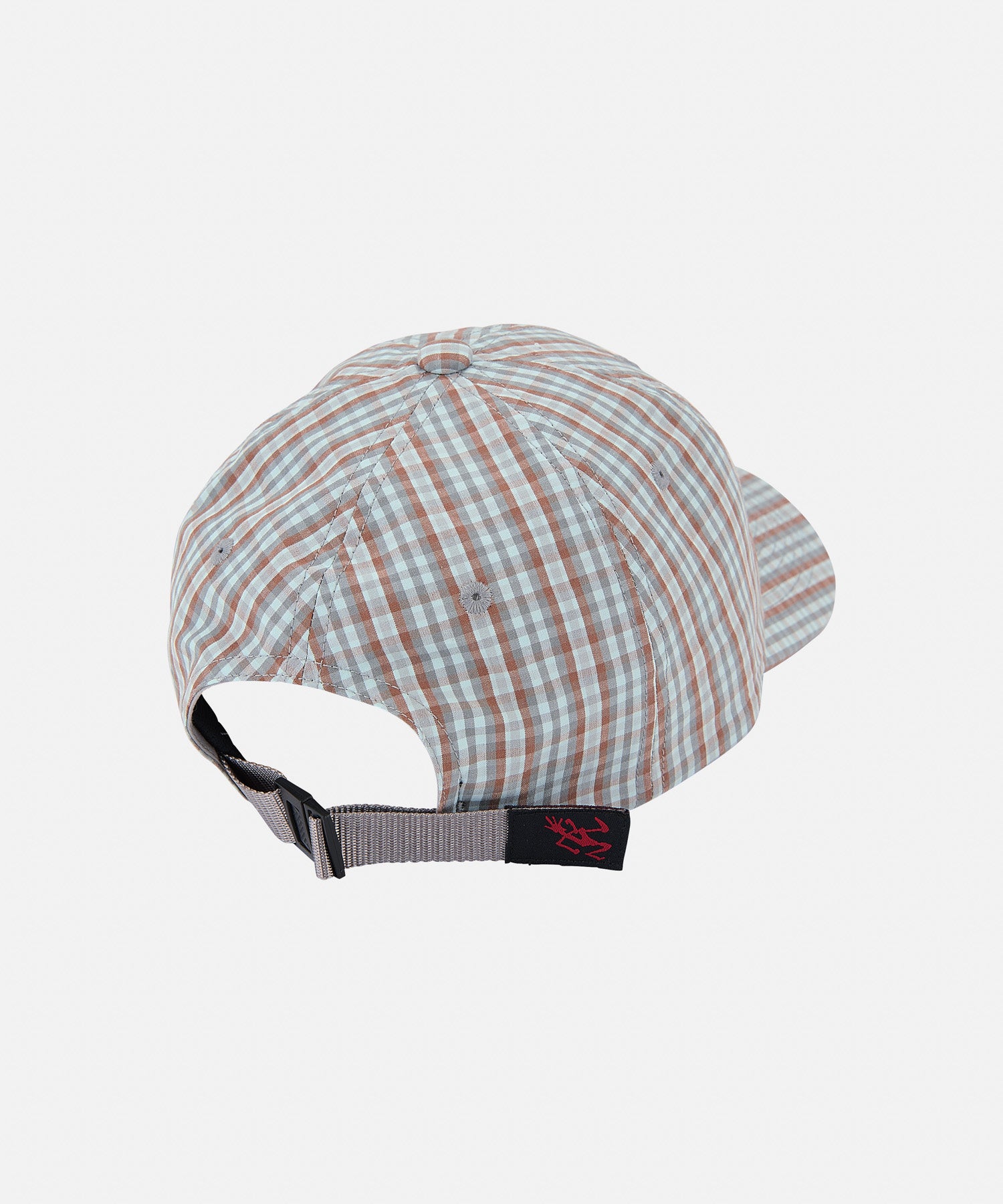 Side view of Gramicci Millwood Cap in Brown made from lightweight cotton poplin