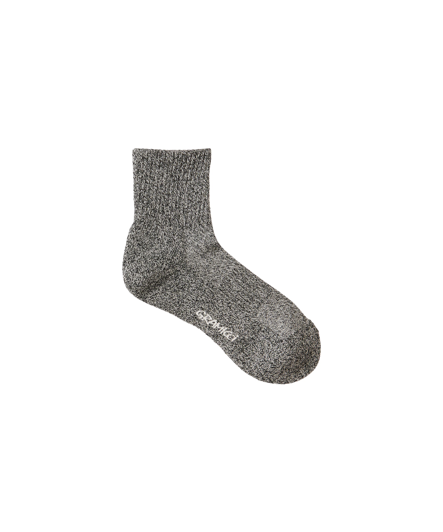 Gramicci Paper Mix Short Socks Black made from breathable paper blend fabric for lightweight everyday comfort and outdoor wear.
