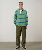 Gramicci Straight Fit Pant Olive on model fit and styling