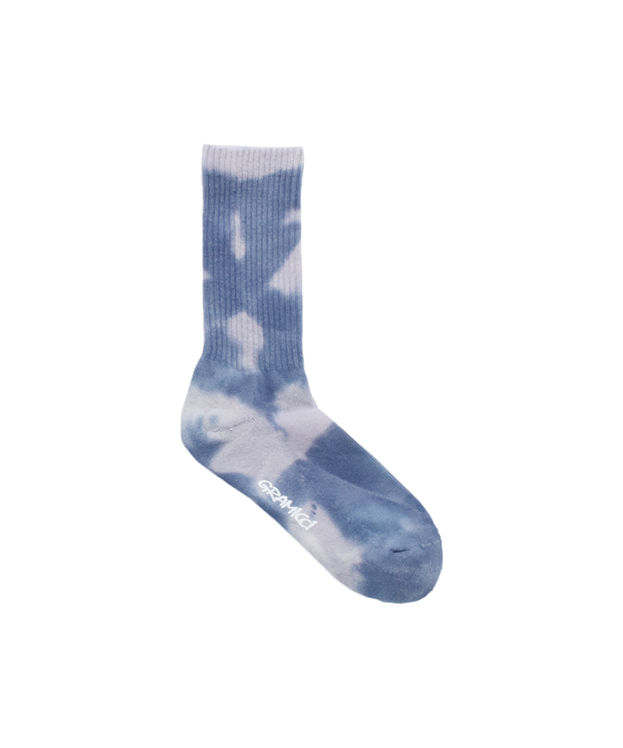 Gramicci Tie Dye Crew Socks F with a vibrant tie-dye design, soft breathable fabric and a comfortable crew fit for everyday wear.