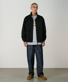 Gramicci Twill Around Jacket Black worn by model