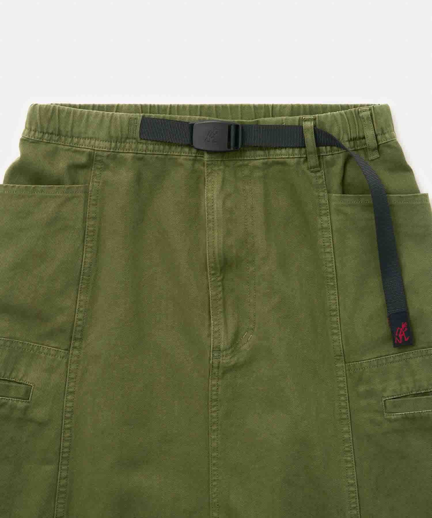 Gramicci Voyager Skirt Olive women's cotton maxi skirt