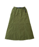 Gramicci Voyager Skirt Olive women's cotton maxi skirt