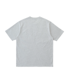 Granola Tee Heather Ash eco cotton graphic t-shirt front view relaxed fit everyday wear