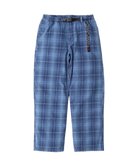 Gramicci O.G. denim plaid pant indigo checkered relaxed fit cotton trousers