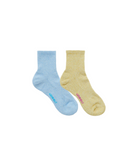 Paper Mix Socks Sky & Yuzu by Gramicci – lightweight moisture-wicking sports socks for daily wear
