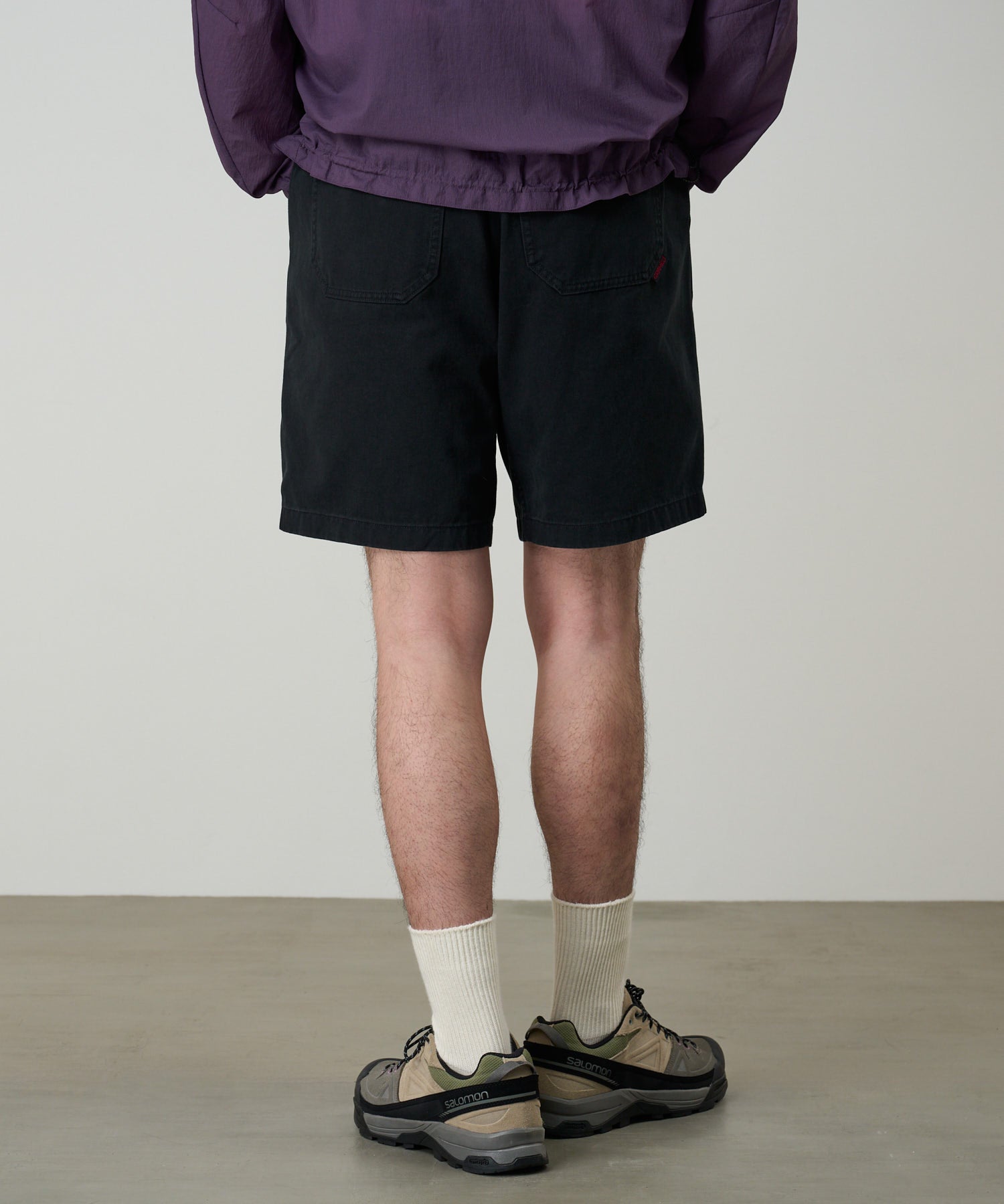 Ridge Short Black model detail view outdoor shorts relaxed fit