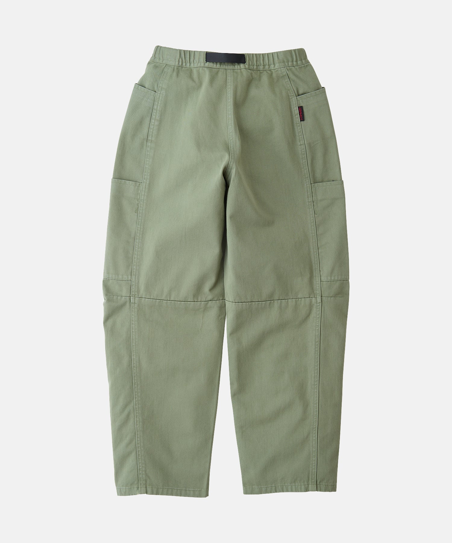 Women's Gramicci Voyager Pant Sage back view in 100% eco cotton washed twill